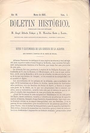 Seller image for RITOS Y COSTUMBRES DE LOS GRIEGOS DE LA ALBANIA QUE PASARAON A HABITAR EN EL REINO DE SICILIA for sale by Libreria 7 Soles