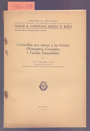 Seller image for COCHINILLAS QUE ATACAN A LOS FRUTALES (HOMOPTERA, COCCOIDEA: I, FAMILIA DIASPIDIDAE) for sale by Libreria 7 Soles