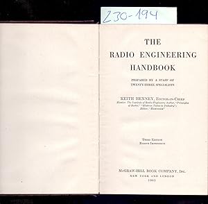 Seller image for THE RADIO ENGINEERING HANDBOOK - PREPARED BY A STAFF OF TWENTY-THREE SPECIALISTS for sale by Libreria 7 Soles