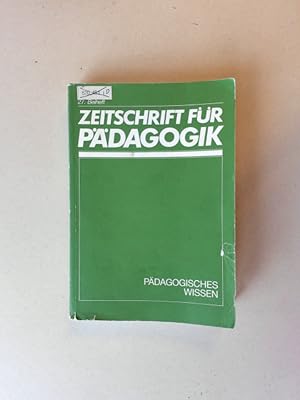Seller image for Pdagogisches Wissen Zeitschrift fr Pdagogik. 27. Beiheft for sale by avelibro OHG