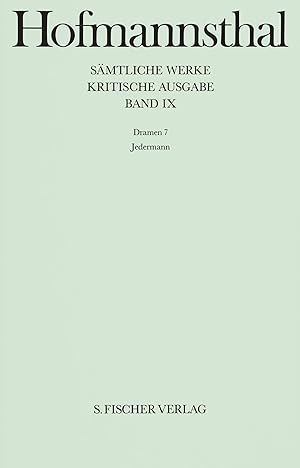 Dramen 7 / Hugo von Hofmannsthal; hrsg. von Heinz Rölleke; Hugo von Hofmannsthal, Kritische Ausga...