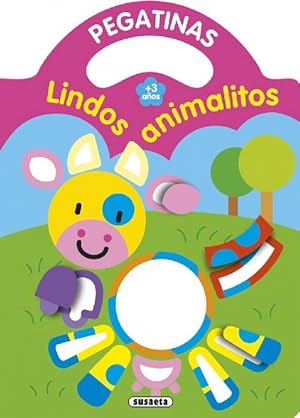 Image du vendeur pour Lindos animalitos con pegatinas. Edad: 3+. mis en vente par La Librera, Iberoamerikan. Buchhandlung