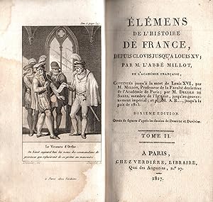 Image du vendeur pour Elemens de l'histoire de France,depuis Clovis Jusqu'a Louis XV.Tome II seul. mis en vente par JP Livres