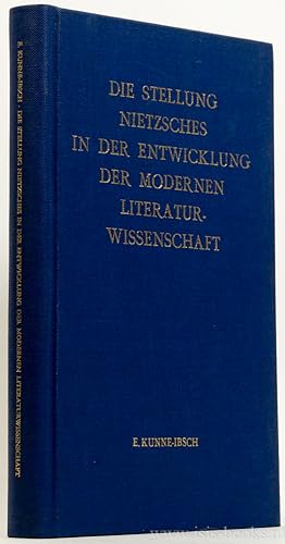 Bild des Verkufers fr Die Stellung Nietzsches in der Entwicklung der modernen Literaturwissenschaft. zum Verkauf von Antiquariaat Isis
