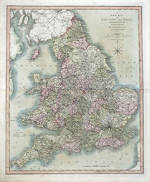 Antique Map ENGLAND & WALES Charles Smith Original 1808