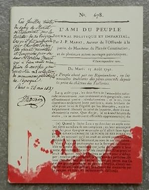 La persécution et l'assassinat de Jean-Paul Marat représentés par le Groupe théâtral de l'hospice...