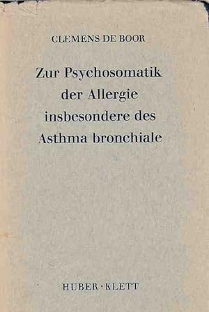 Bild des Verkufers fr Zur Psychosomatik der Allergie insbesondere des Asthma bronchiale. zum Verkauf von Fundus-Online GbR Borkert Schwarz Zerfa