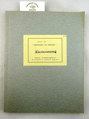 Furchtlosigkeit und Wohlwollen. Für Tenor-Solo, gemischten Chor und Orchester.(1958). Klavierausz...