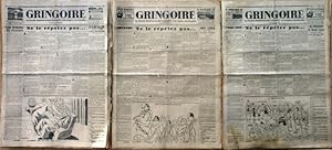 Imagen del vendedor de GRINGOIRE - 5e Anne - 51 numros du 6 Novembre 1931 au Vendredi 29 Juillet 1932, du Vendredi 12 Aot au Vendredi 28 Octobre 1932 - N 157  195, 197  208. a la venta por Jean-Paul TIVILLIER