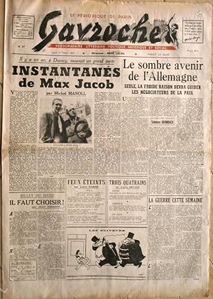 Bild des Verkufers fr Le priodique de Paris - GAVROCHE - N 27 - Jeudi 1er Mars 1945. zum Verkauf von Jean-Paul TIVILLIER