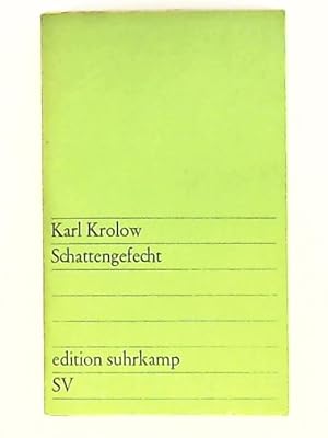 Seller image for Schattengefecht for sale by Leserstrahl  (Preise inkl. MwSt.)