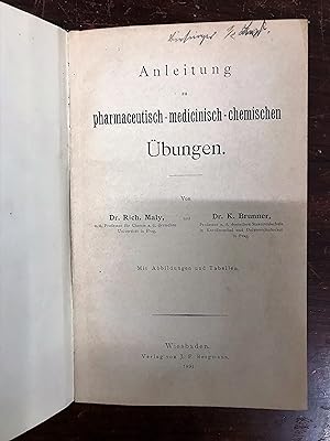 Seller image for Anleitung zu pharmaceutisch-medicinisch-chemischen bungen. for sale by Antiquariat Seibold