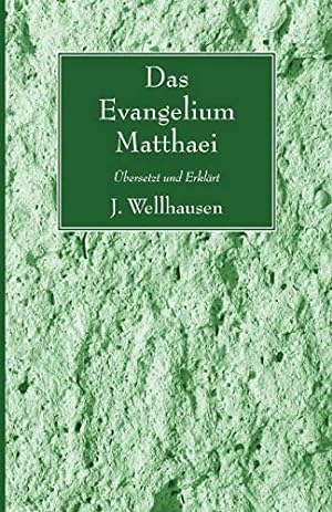 Imagen del vendedor de Das Evangelium Matthaei: Ubersetzt und Erklart [Soft Cover ] a la venta por booksXpress