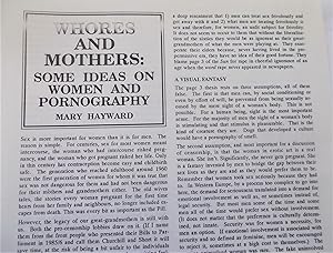 Bild des Verkufers fr Whores and Mothers: Some Ideas on Women and Pornography (Libertarian Alliance Pamphlet No. 16) zum Verkauf von Bloomsbury Books