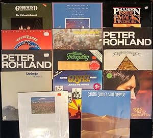 Seller image for 14 seltene und besondere Vinyl Schallplatten, darunter Jean Michel Jarre, Peter Rohland und Zupfgeigenhansel. for sale by ANTIQUARIAT Franke BRUDDENBOOKS