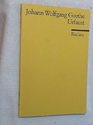 Bild des Verkufers fr Urfaust : Goethes "Faust" in ursprngl. Gestalt. zum Verkauf von Versandantiquariat Christian Back