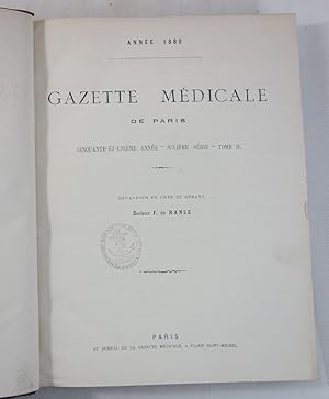 Gazette médicale de Paris - année 1880. 51ème année