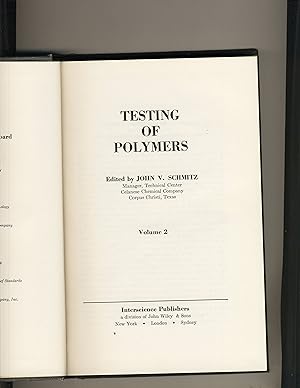 Seller image for Testing of Polymers for sale by Richard Lemay
