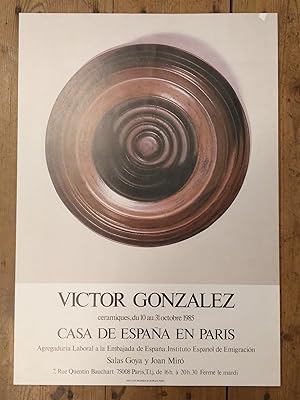 Imagen del vendedor de Cartel. VCTOR GONLEZ. a la venta por Carmen Alonso Libros