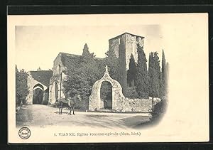 Carte postale Vianne, Eglise romano-ogivuale