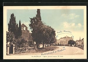 Carte postale Ste-Bazeille, Eglise, époque romane
