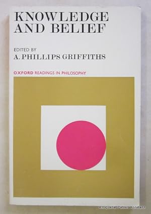 Seller image for Edited by A. Phillips Griffiths. Reprinted. London, Oxford University Press, 1976. 3 Bl., 169 S. Or.-Kart. (Oxford Readings in Philosophy). (ISBN 019875003X). for sale by Jrgen Patzer