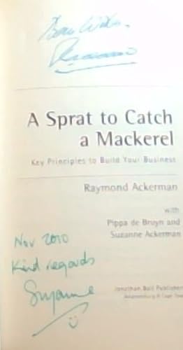 Bild des Verkufers fr Sprat to Catch a Mackerel [signed] zum Verkauf von Chapter 1