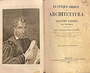 Seller image for Giacomo BAROZZI - Li cinque ordini di architettura - 1851 for sale by Libreria Belriguardo, Italian Rare Books