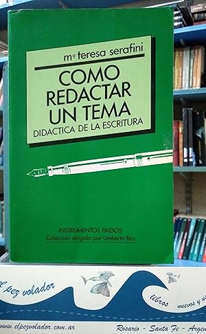 Immagine del venditore per Cmo Redactar Un Tema. Didctica De La Escritura venduto da Librera El Pez Volador