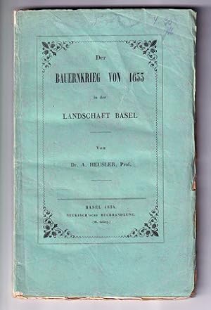 Der Bauernkrieg von 1633 in der Landschaft Basel.