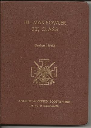 Imagen del vendedor de Ill. Max Fowler 33, Class: Spring, 1962 a la venta por Alan Newby
