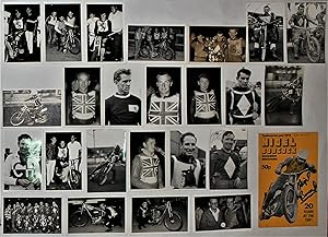 Image du vendeur pour Speedway Photographs British Speedway 1970's Collection of photographs of Speedway Riders Nigel Boocock Ivan Mauger Ken McInlay Peter Jarman Peter Kelly etc and Nigel Boocock Testimonial Year 1975 Souvenir Brochure Signed by Boocock mis en vente par Gotcha By The Books