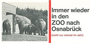 Seller image for Werbebroschre "Immer wieder in den Zoo nach Osnabrck" for sale by Schueling Buchkurier