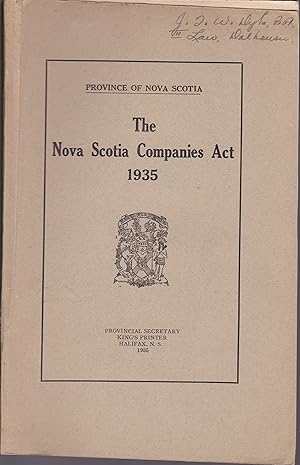 The Nova Scotia Companies Act 1935