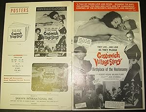 Greenwich Village Story [original pressbook & 8 lobby cards]