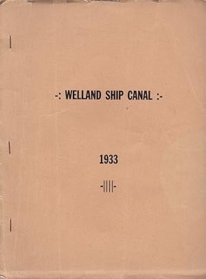 Welland Ship Canal | 1933 [cover]