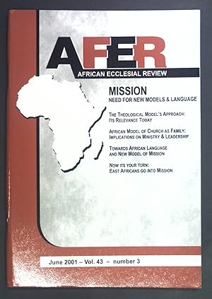 Seller image for The Theological Model's Approach: Its Relevance Today. - in: AFER African Ecclesial Review Volume 43, Number 3. for sale by books4less (Versandantiquariat Petra Gros GmbH & Co. KG)
