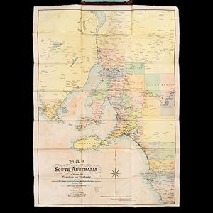 Seller image for Map of South Australia - as divided into counties and hundreds, showing post towns, telegraph stations, main roads & railways. for sale by Douglas Stewart Fine Books