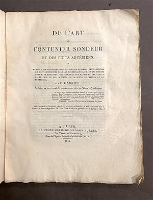 De l'art du fontenier sondeur et des puits artésiens,. Ou Mémoire sur les différentes espèces de ...