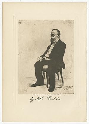 Antique Portrait of Gottfried Keller (c.1900)