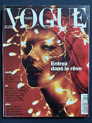 VOGUE PARIS-N°823-DECEMBRE 2001 ET JANVIER 2002-KATE MOSS