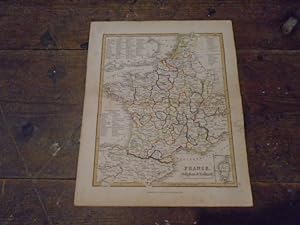 Bild des Verkufers fr Map of France, Belgium and Holland from Ewing's New General Atlas zum Verkauf von Keoghs Books