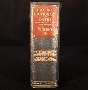 Bild des Verkufers fr Haydn's Dictionary of Dates and Universal Information: Relating to all Ages and Nations zum Verkauf von Rooke Books PBFA