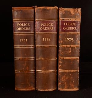 Bild des Verkufers fr Metropolitan Police Daily Orders 1924-1926 zum Verkauf von Rooke Books PBFA