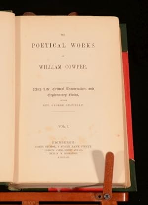 Image du vendeur pour The Poetical Works of William Cowper In Two Volumes mis en vente par Rooke Books PBFA