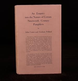 Bild des Verkufers fr An Enquiry into the Nature of Certain Nineteenth Century Pamphlets zum Verkauf von Rooke Books PBFA