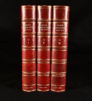 Bild des Verkufers fr Diary, Reminiscences, and Correpsondence of Henry Crabb Robinson, Barrister at Law. zum Verkauf von Rooke Books PBFA