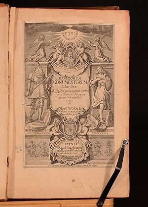 Bild des Verkufers fr Danicorum Monumentorum Libri Sex: E Spissis Aniquitatum Tenebris et in Dania ac Norvegia Extantibus Ruderibus Eruti Ab Regum Daniae Series Duplex et Limitum Inter Daniam & Sueciam Descriptio. Ex Vetustissimo Legum Scanicarum Literis Runicis in Membrana Exarto Codice Eruta zum Verkauf von Rooke Books PBFA