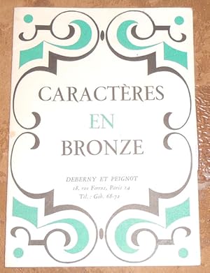 Caractères en Bronze