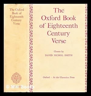 Seller image for The Oxford book of eighteenth century verse / chosen by David Nichol Smith for sale by MW Books